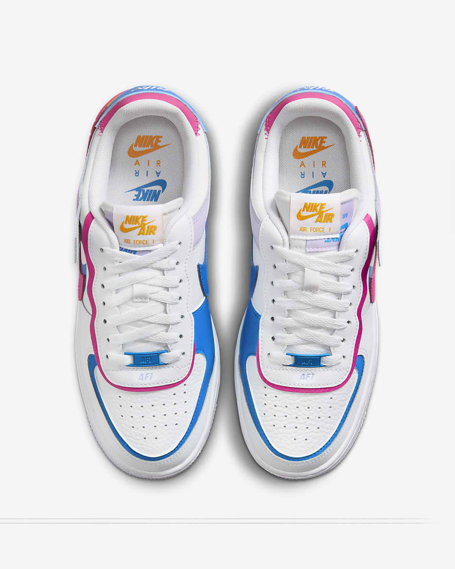 Nike pink blue yellow hotsell